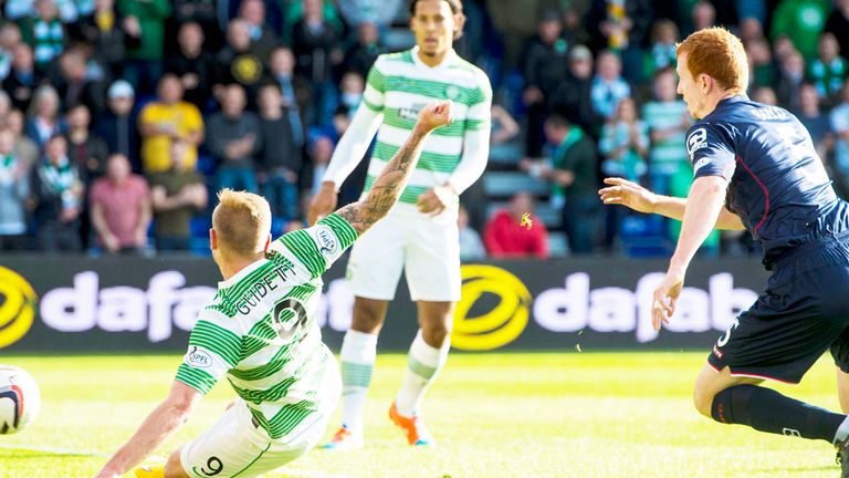 John Guidetti gives Celtic an early lead in their rout of Ross County