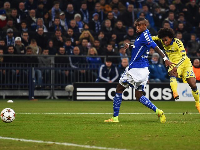 Willian doubled Chelsea's advantage with this strike