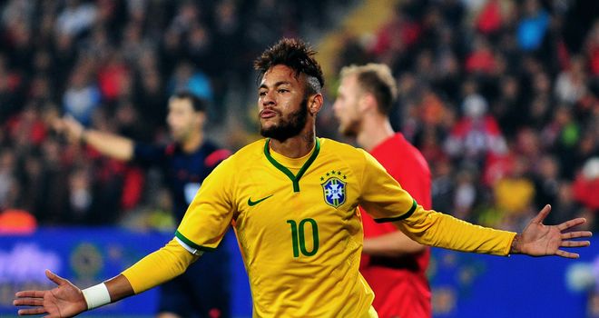 Neymar: Was once again Brazil's star man in the French capital