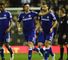 Filipe Luis celebrates scoring Chelsea's second goal against Derby in the Capital One Cup.