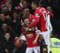 Juan Mata celebrates his part in Manchester United's winning goal