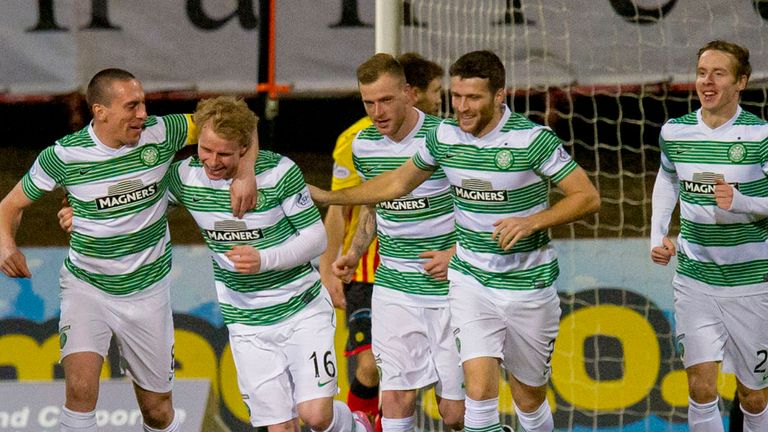 Scott Brown congratulates Gary Mackay-Steven