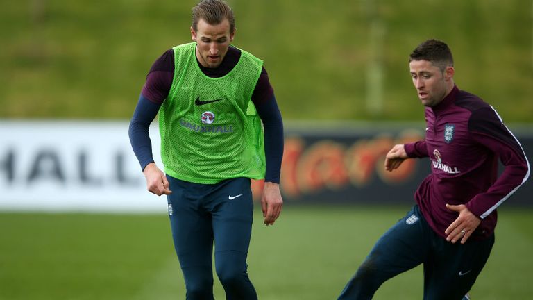 Harry Kane: England training session at St Georges Park