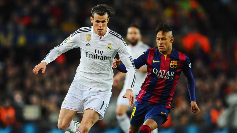 Gareth Bale was frustrated at the Nou Camp