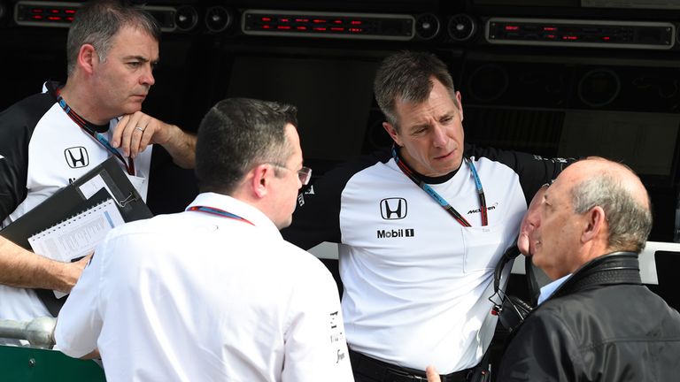 McLaren's team bosses debrief on the pitwall