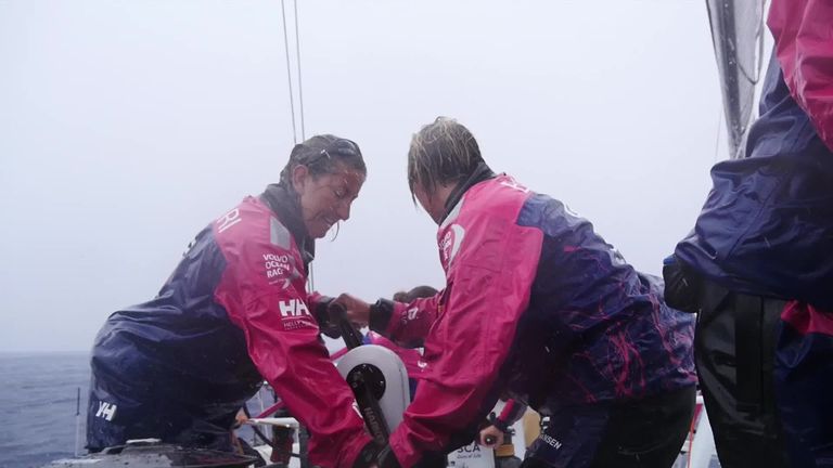 Dee Caffari and Wardley were both part of Team SCA in the last Volvo Ocean Race