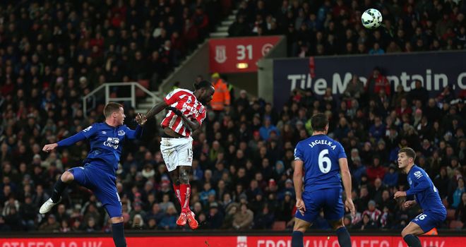 Moses rose highest to open the scoring at the Britannia.