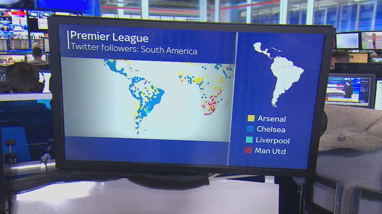 Chelsea have many supporters in South America, particularly Brazil - represented by a number of their players