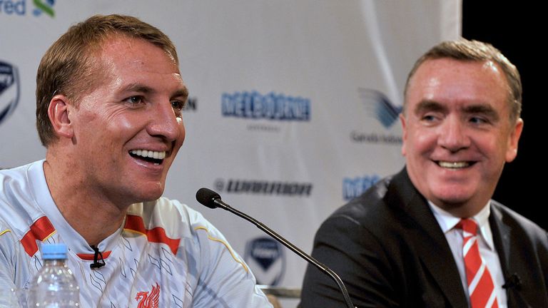 Brendan Rodgers (left) has called on Liverpool's owners to clarify their aims