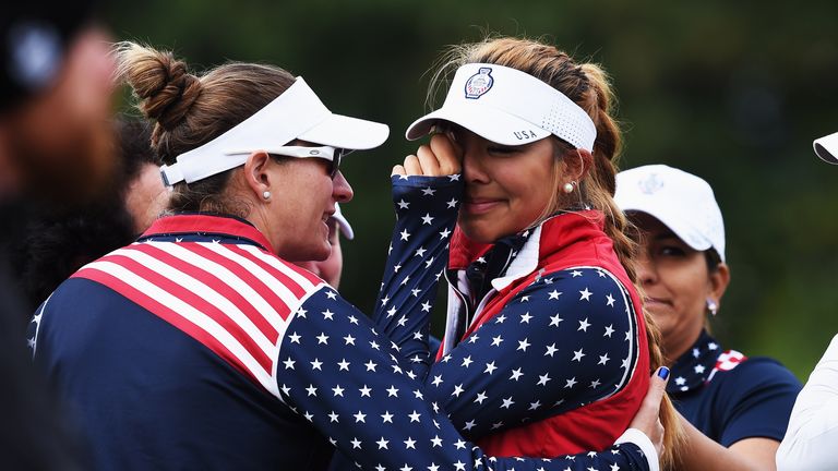 Alison Lee was at the centre of huge controversy in the Solheim Cup