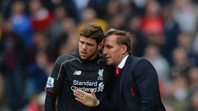 Alberto Moreno says he was left in a rage under Brendan Rodgers (right)