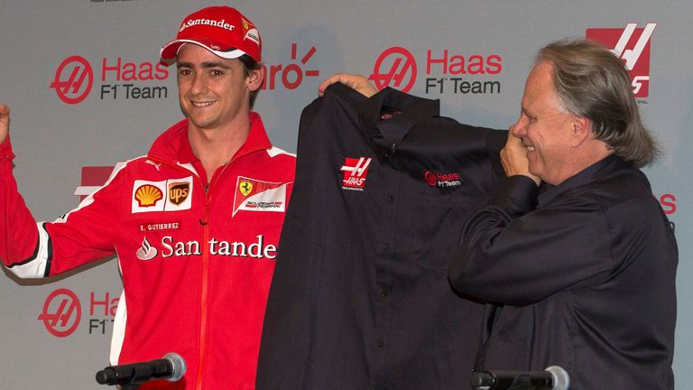 Esteban Gutierrez will pilot the second Haas car