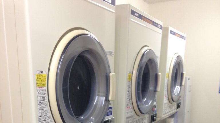 The glamour of F1 - laundry night back at the hotel