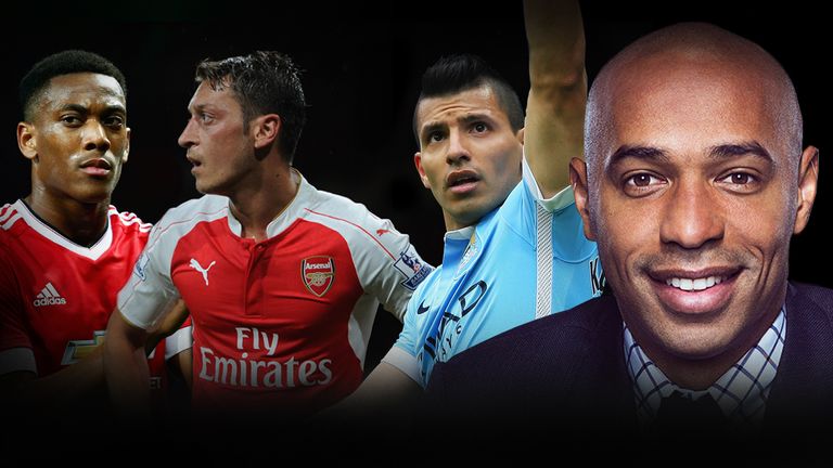 Thierry Henry has named Anthony Martial, Mesut Ozil and Sergio Aguero in his top 10 players after 10 games