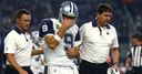 Romo injured in Panthers rout