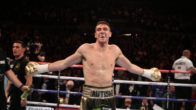 Callum Smith was left celebrating a stunning victory