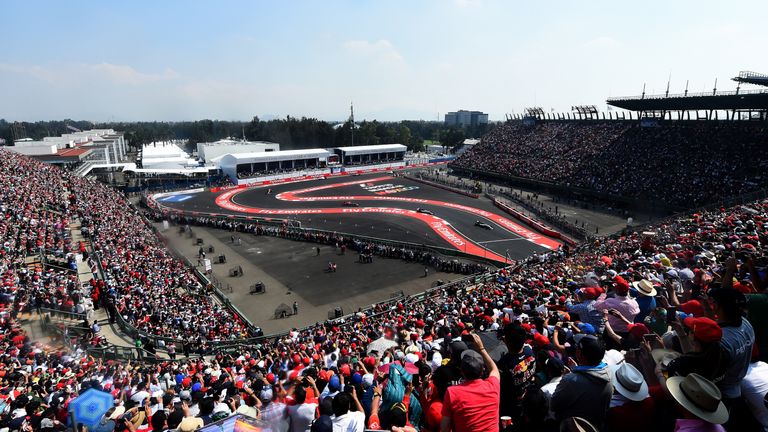 The new Mexican GP track incorporated a stadium section