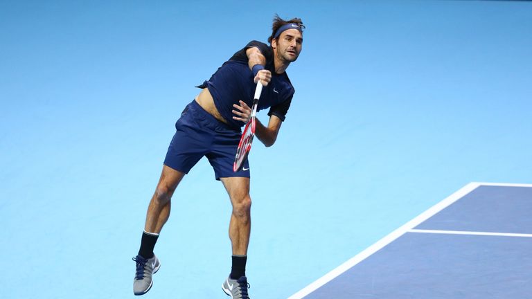 Roger Federer couldn't break Djokovic's serve