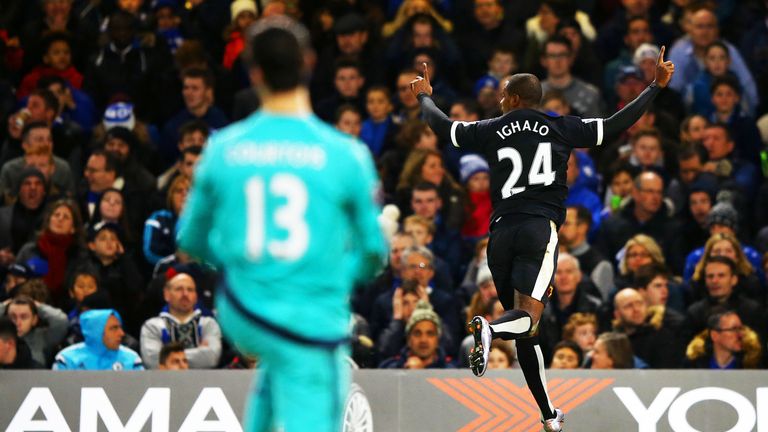 The prolific Odion Ighalo put Watford 2-1 in front at Stamford Bridge