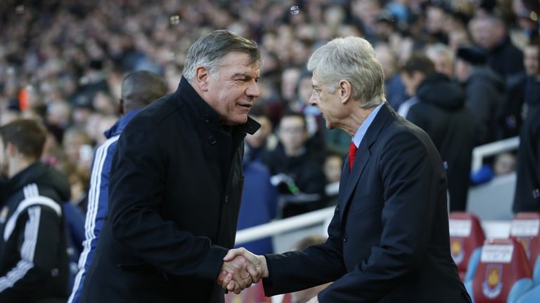Allardyce maintains relations between him and Wenger are much better nowadays