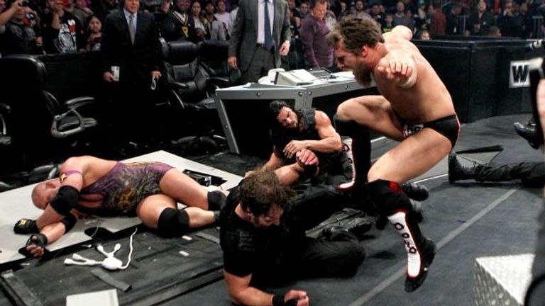 The Shield made their in-ring debut in a TLC encounter