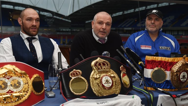 Tyson Fury says uncle Peter (middle) and dad John (right) are in agreement
