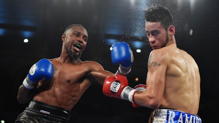 Hunter (L) has been disqualified twice in his career