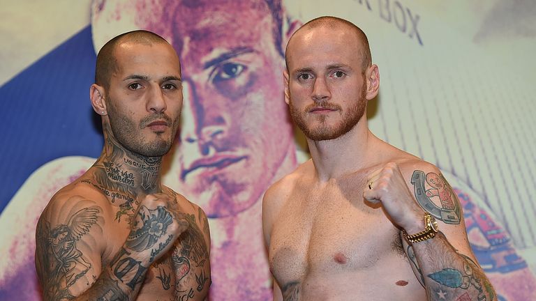 George Groves (R) returns to action against Andrea Di Luisa