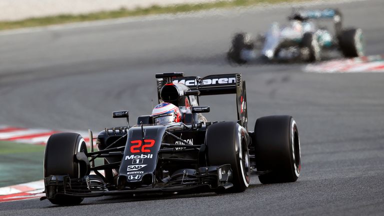 Jenson Button also completed more than a race distance in the McLaren