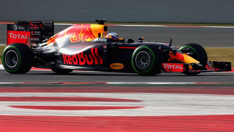Daniel Ricciardo debuts the Red Bull