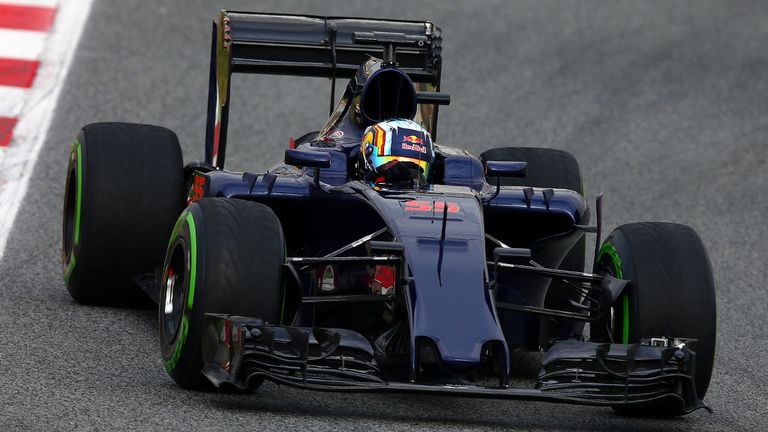 A moody look for Test One, but Toro Rosso's definitive 2016 livery will be revealed on Tuesday
