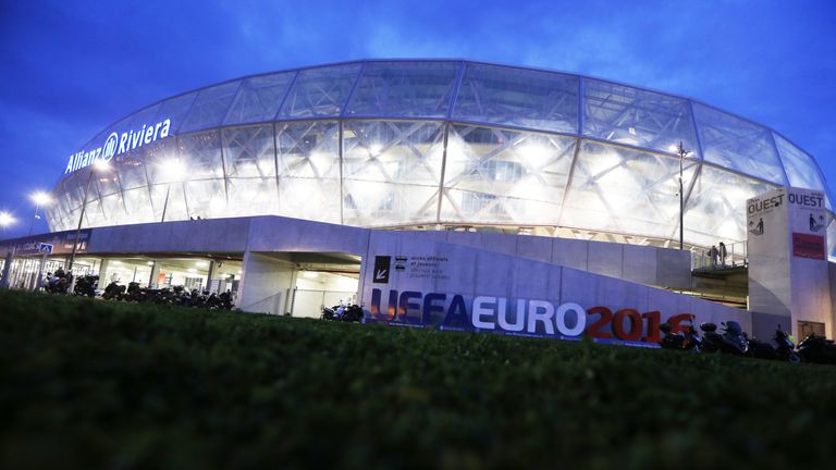 The Allianz Riviera stadium in Nice, one of Euro 2016's venues