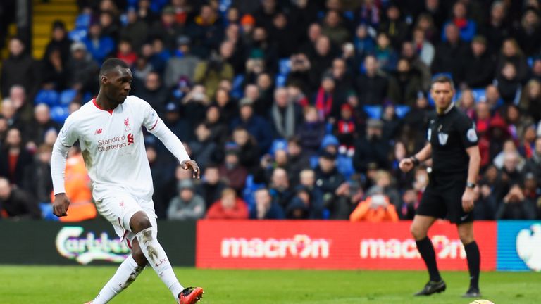 Benteke scores from the penalty spot 