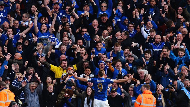 Leicester fans celebrate goals so vociferously that seismic spikes occur