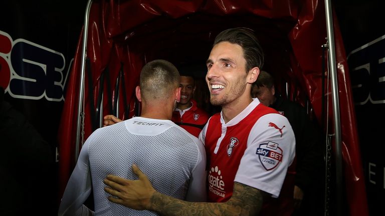Rotherham striker Matt Derbyshire scored a first-half winner