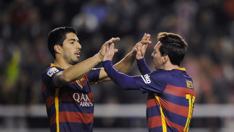 Lionel Messi netted a hat-trick for Barcelona in their comprehensive victory at Rayo Vallecano