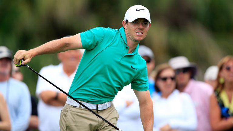 Rory McIlroy leads Dustin Johnson by three shots at Trump National