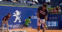 WATCH: Ball boy's face plant