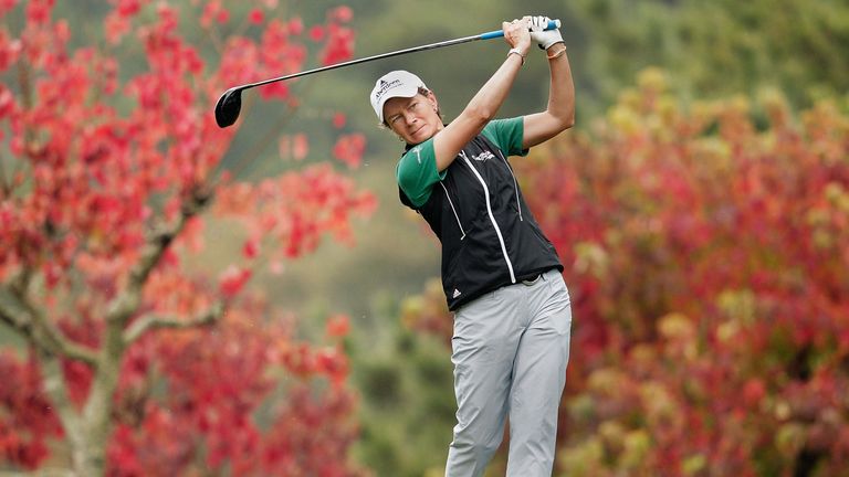 Catriona Matthew is just one shot off the pace in California