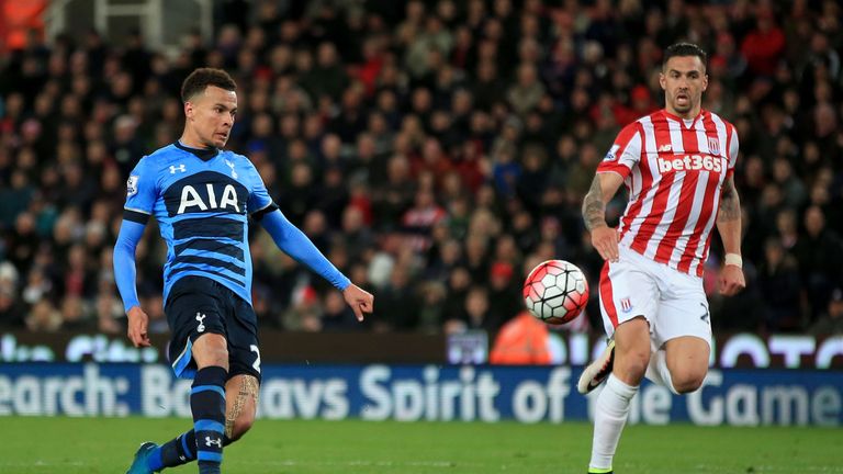 Alli scored twice in a 4-0 win at Stoke last Monday Night Football