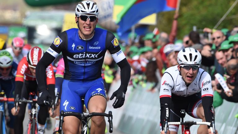 Marcel Kittel sprinted to victory on stage one