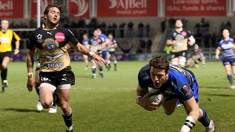 Sam James scored a late try for Sale
