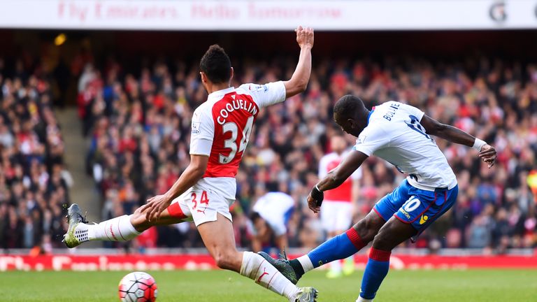 Bolasie scored his fifth league goal of the season at the Emirates