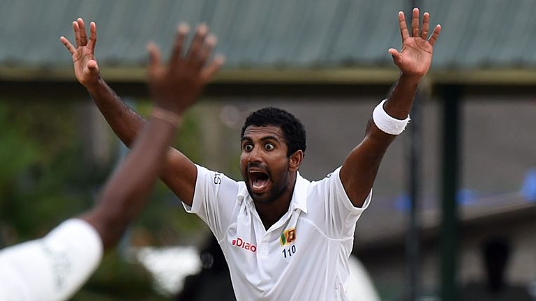 Dhammika Prasad was part of the bowling attack during Sri Lanka's last tour of England