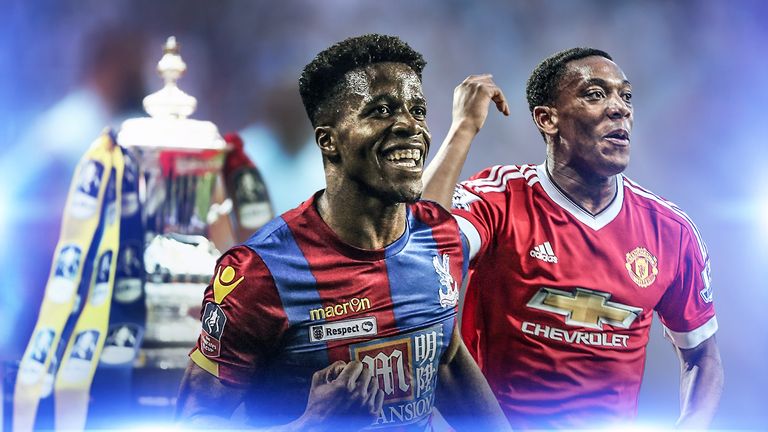 Wilfried Zaha's Crystal Palace will lock horns with Anthony Martial's Manchester United on Saturday