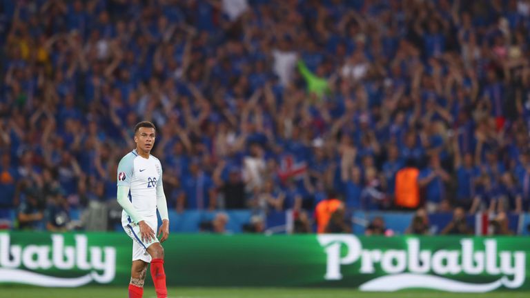 Dele Alli struggled to influence proceedings alongside his England team-mates