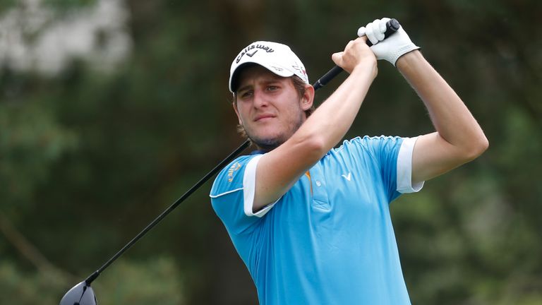 Grillo double-bogeyed the 17th on the resumption 