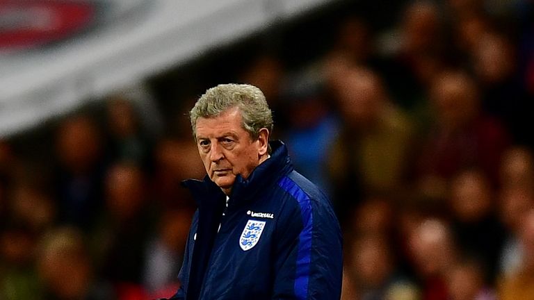 England boss Roy Hodgson watches his side against Portugal at Wembley