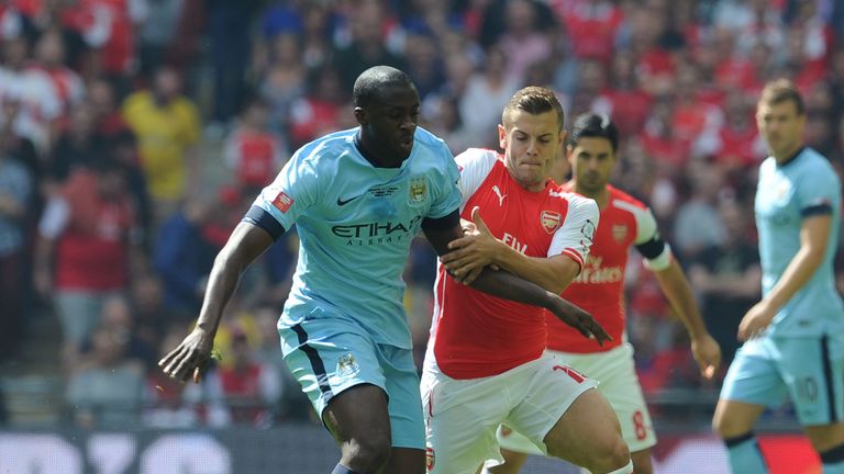 Yaya Toure featured for Arsenal in a pre-season friendly against Barnet in 2003