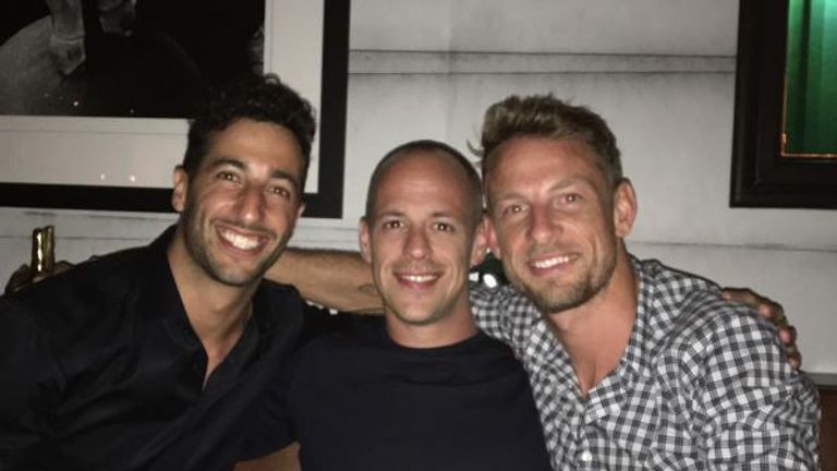 Jenson Button & Daniel Ricciardo in the US: 'Staying hydrated with Ricky Bobby!'